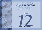 Table Number Card Table Number Card